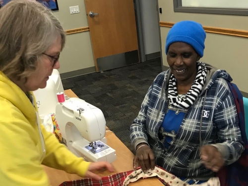 New sewing group helps clients make friends, learn new skill